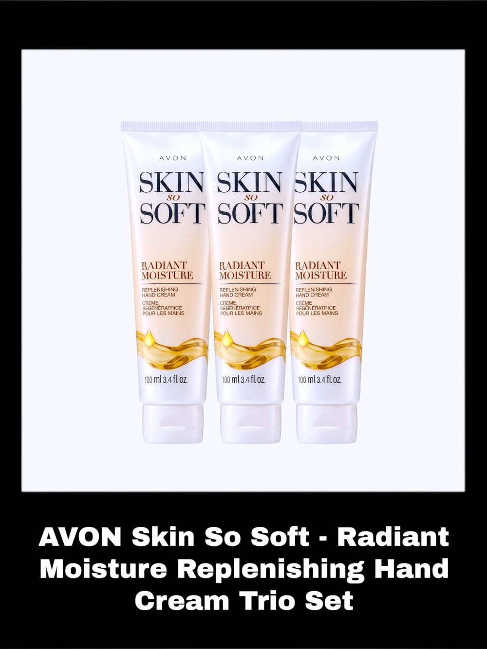 AVON Skin So Soft - Radiant Moisture Replenishing Hand Cream Trio Set